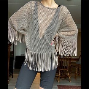 Zara Trafaluc Fringe Top